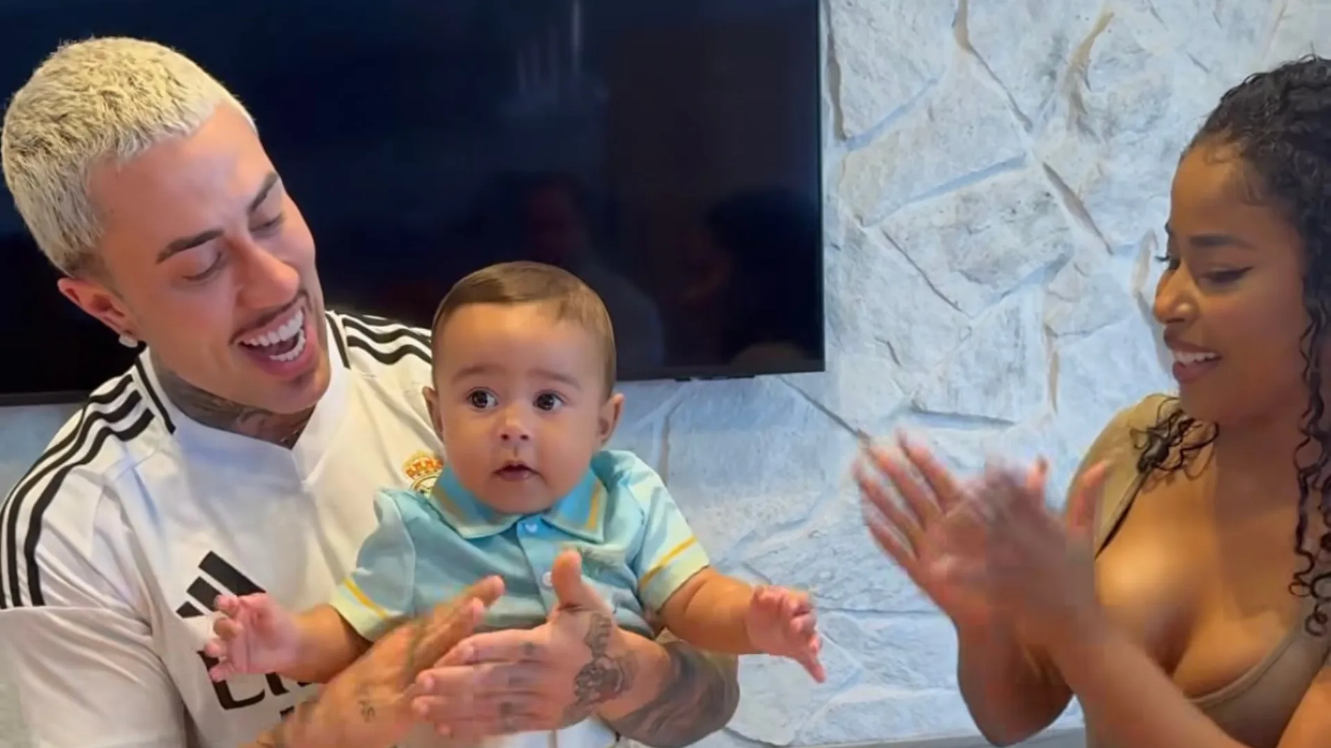 Mc Daniel e Lorena Maria celebram 7 meses do filho juntos