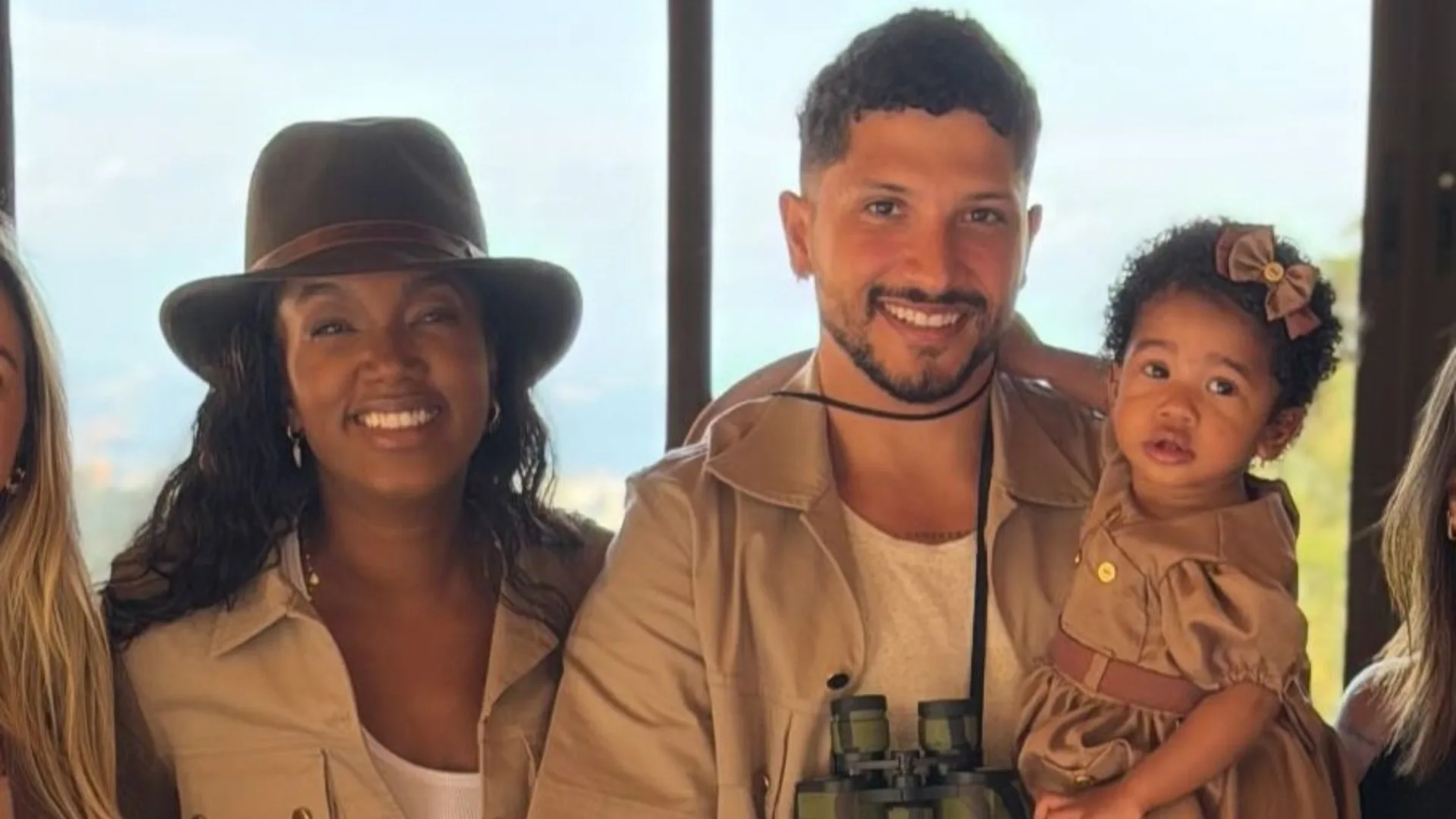 Iza e Yuri Lima celebram juntos o primeiro aniversário da filha, Nala