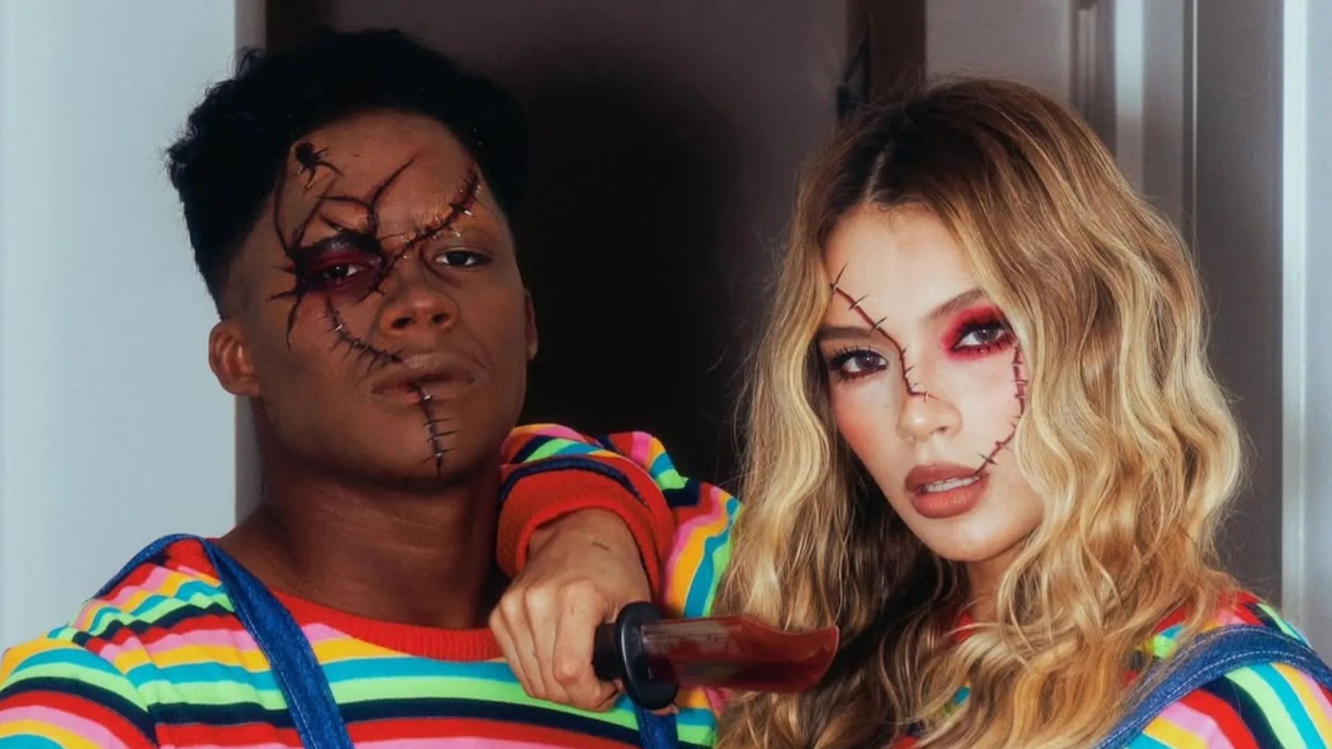 Esposa de Endrick rebate críticas após participar de Halloween