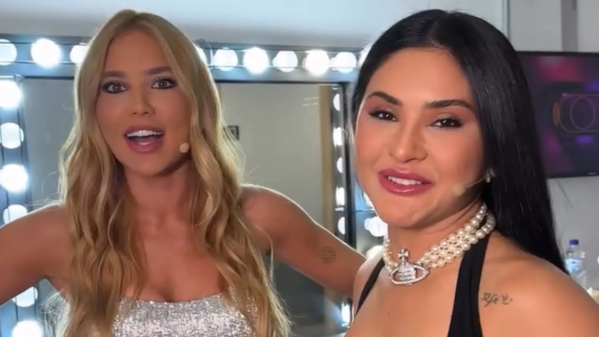 Rainhas de bateria, Virginia e Mileide Mihaile se encontram no SBT