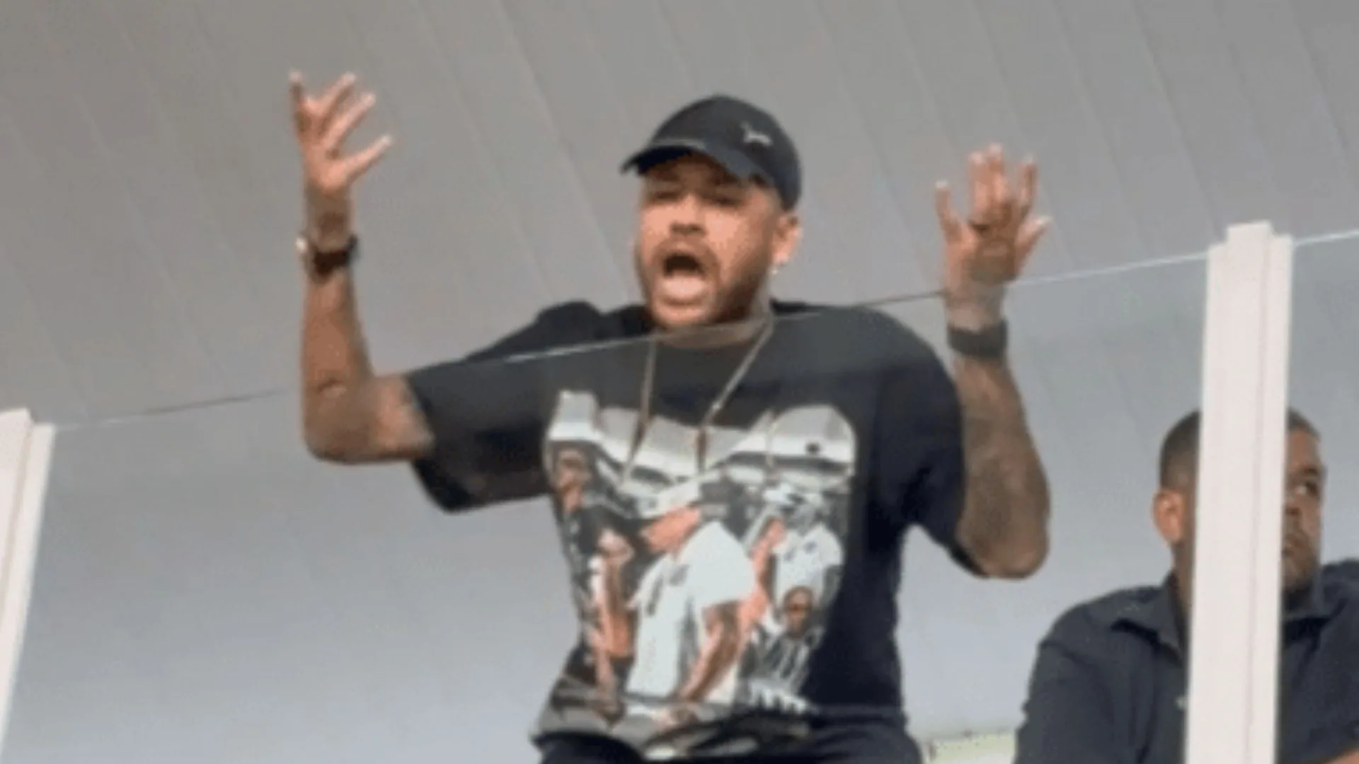 Neymar cobra torcida do Santos durante duelo contra o Corinthians