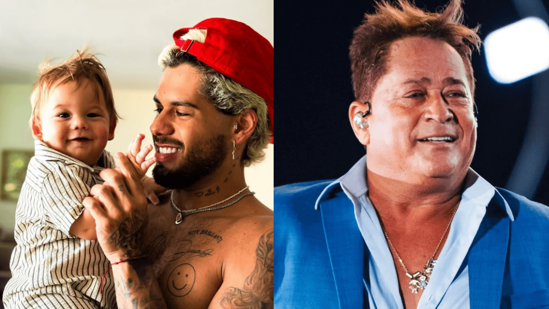 Zé Felipe reage após web acusar Leonardo de dar bebida ao neto