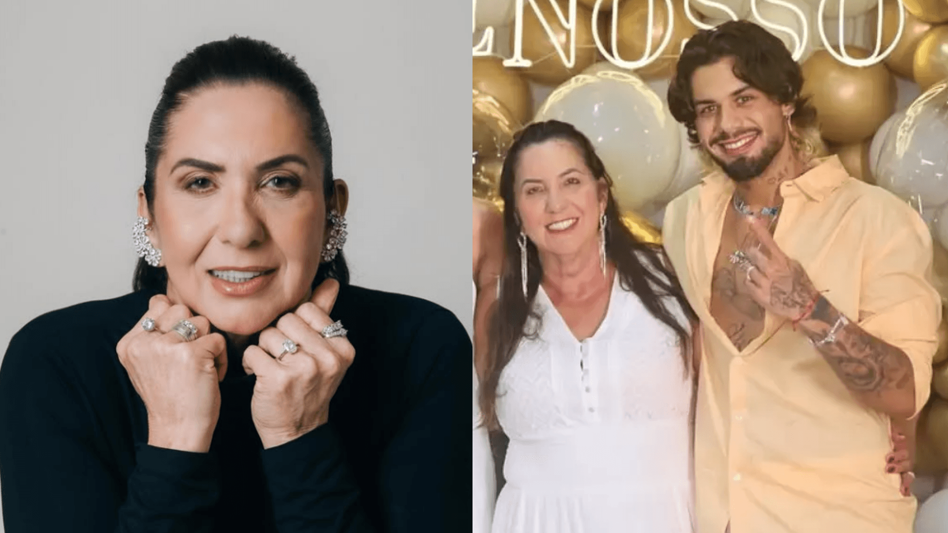 Mãe de Virginia é surpreendida por Zé Felipe após cirurgias