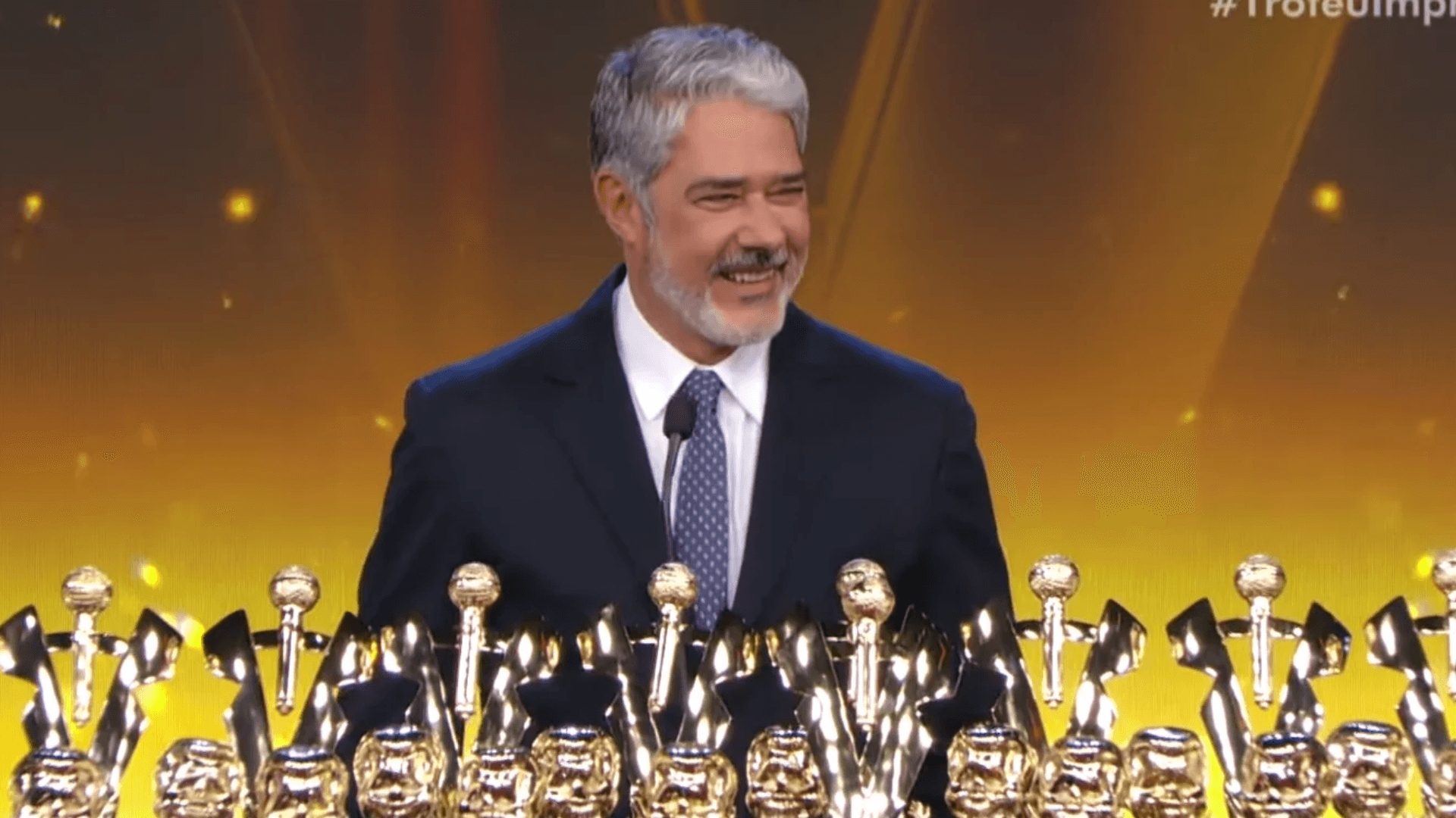 William Bonner recebe de uma vez 33 prêmios do Troféu Imprensa