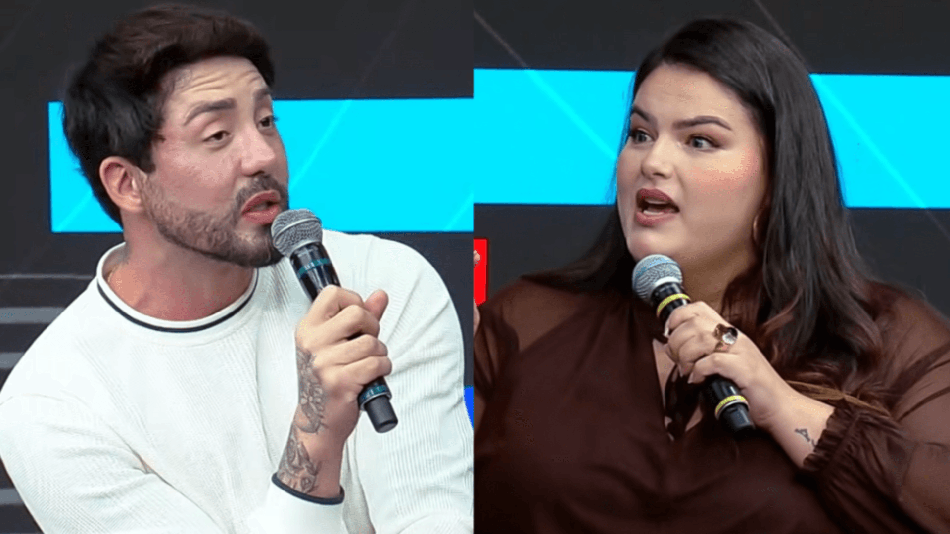 Barraco no ‘SuperPop’: Rico Melquíades causa revolta com falas gordofóbicas e é rebatido por modelo plus size