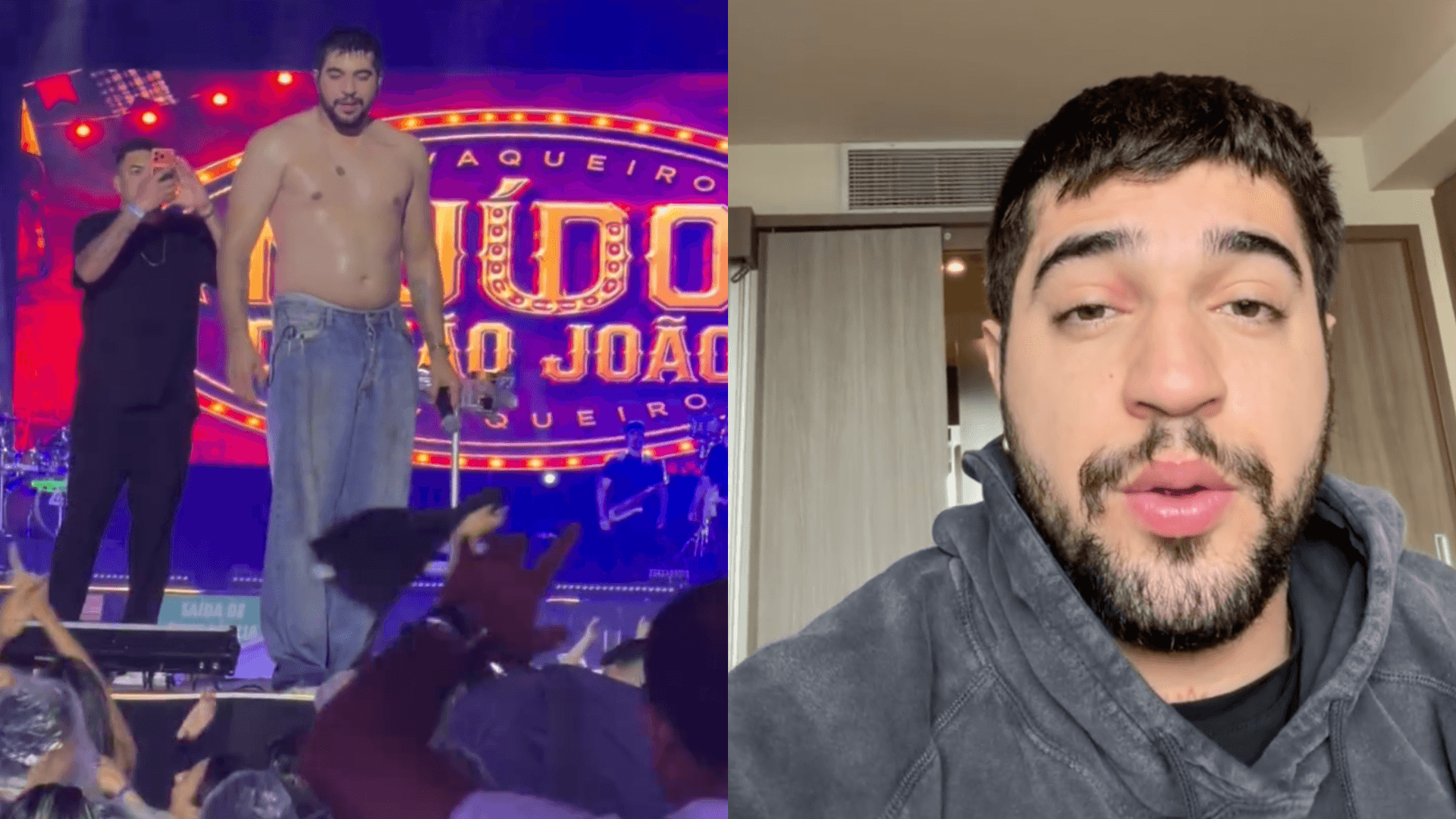 Nattan admite ter bebido antes de show e pede desculpas aos fãs