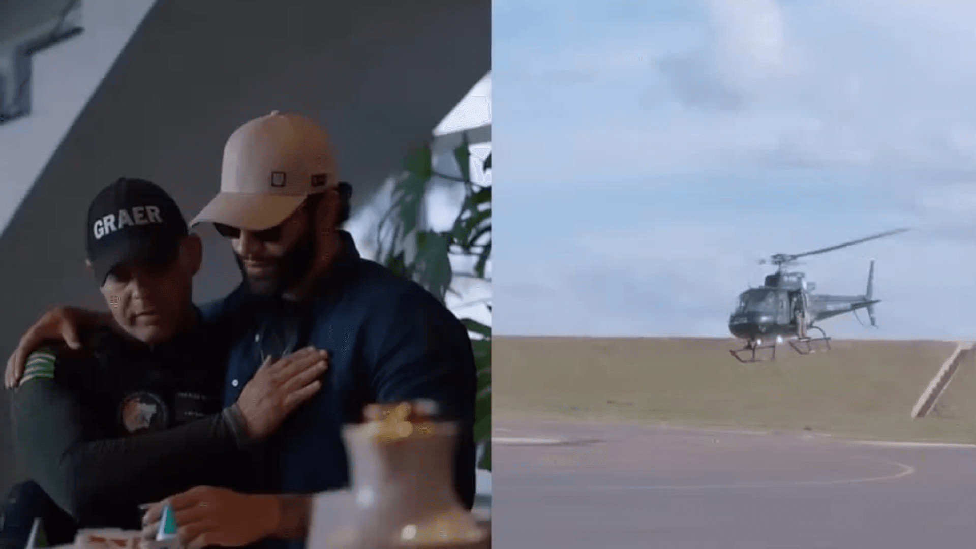 Gusttavo Lima recebe equipe policial em sua fazenda em Goiás