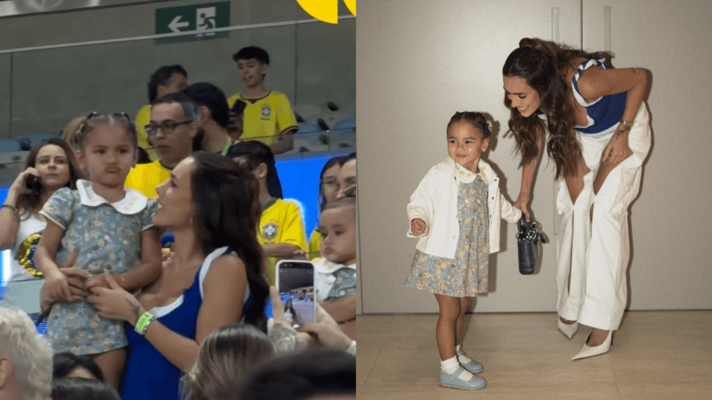 Bruna Biancardi explica reação de Mavie em jogo do Brasil