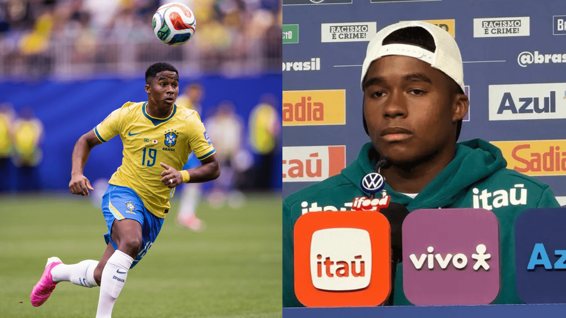 Endrick afirma que vai “dormir como um bebê” antes do confronto entre Brasil e Noruega