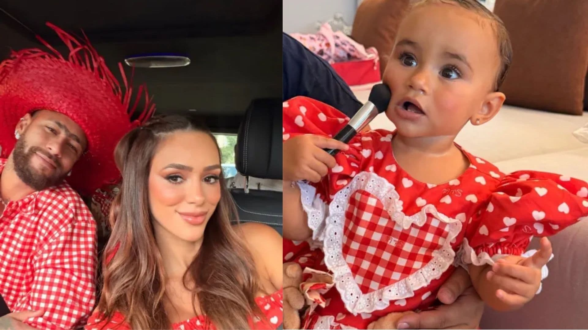 Bruna Biancardi e Neymar entram no clima de festa junina fora de época