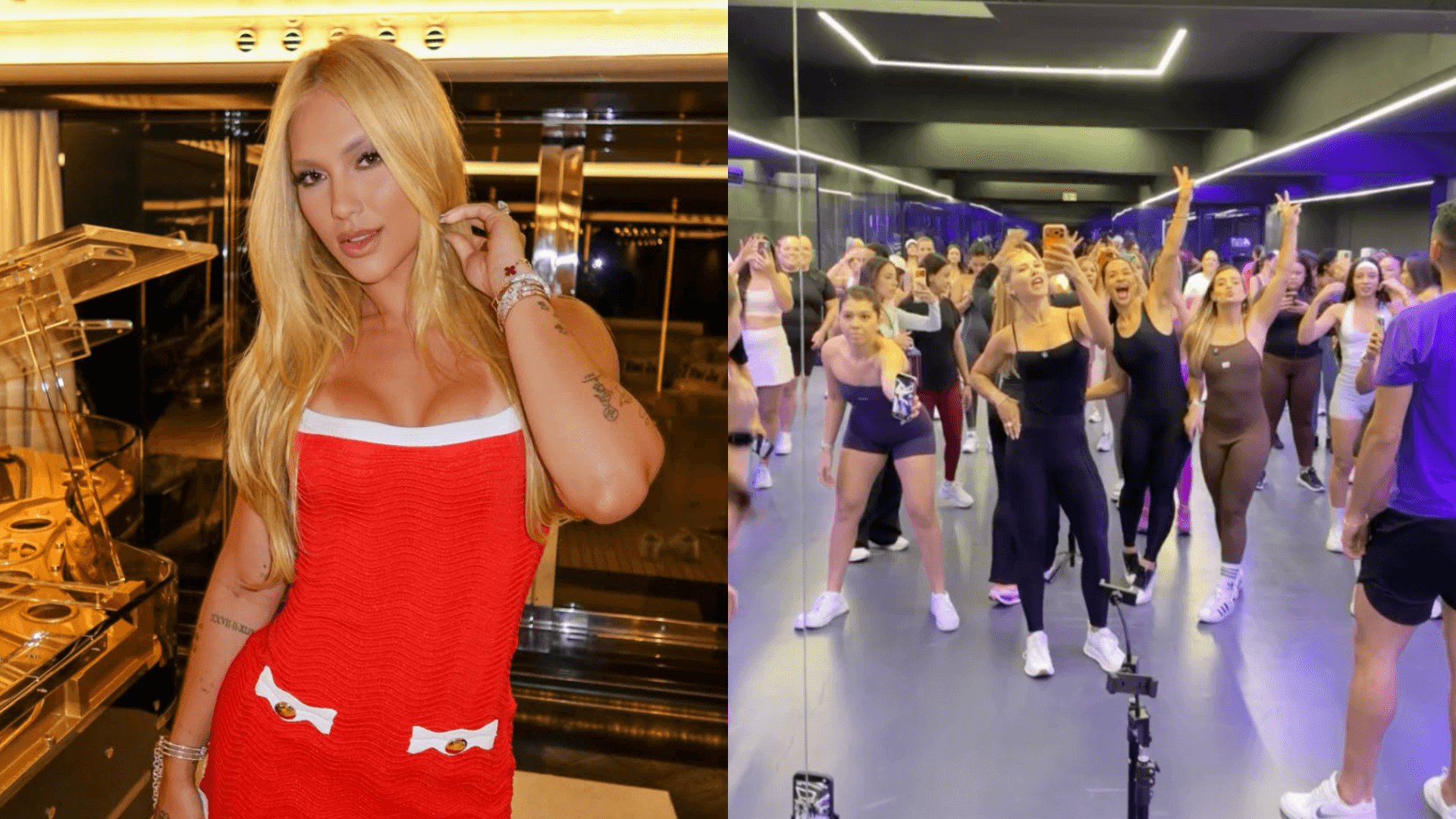 Virginia faz bate-volta de jatinho para treinar com alunas em sua academia
