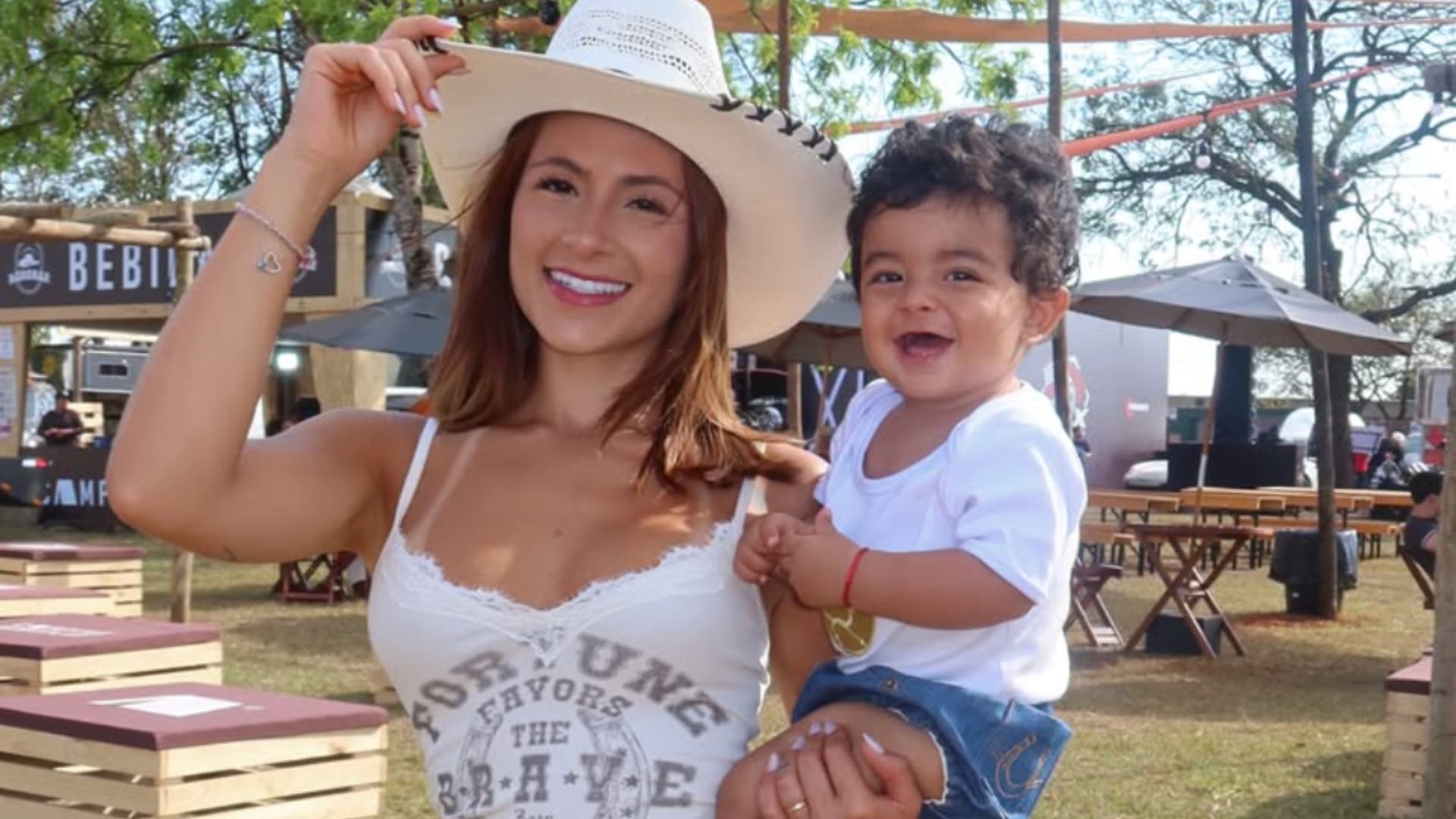 Nathalia Valente barra convidados em festa do filho e explica decisão