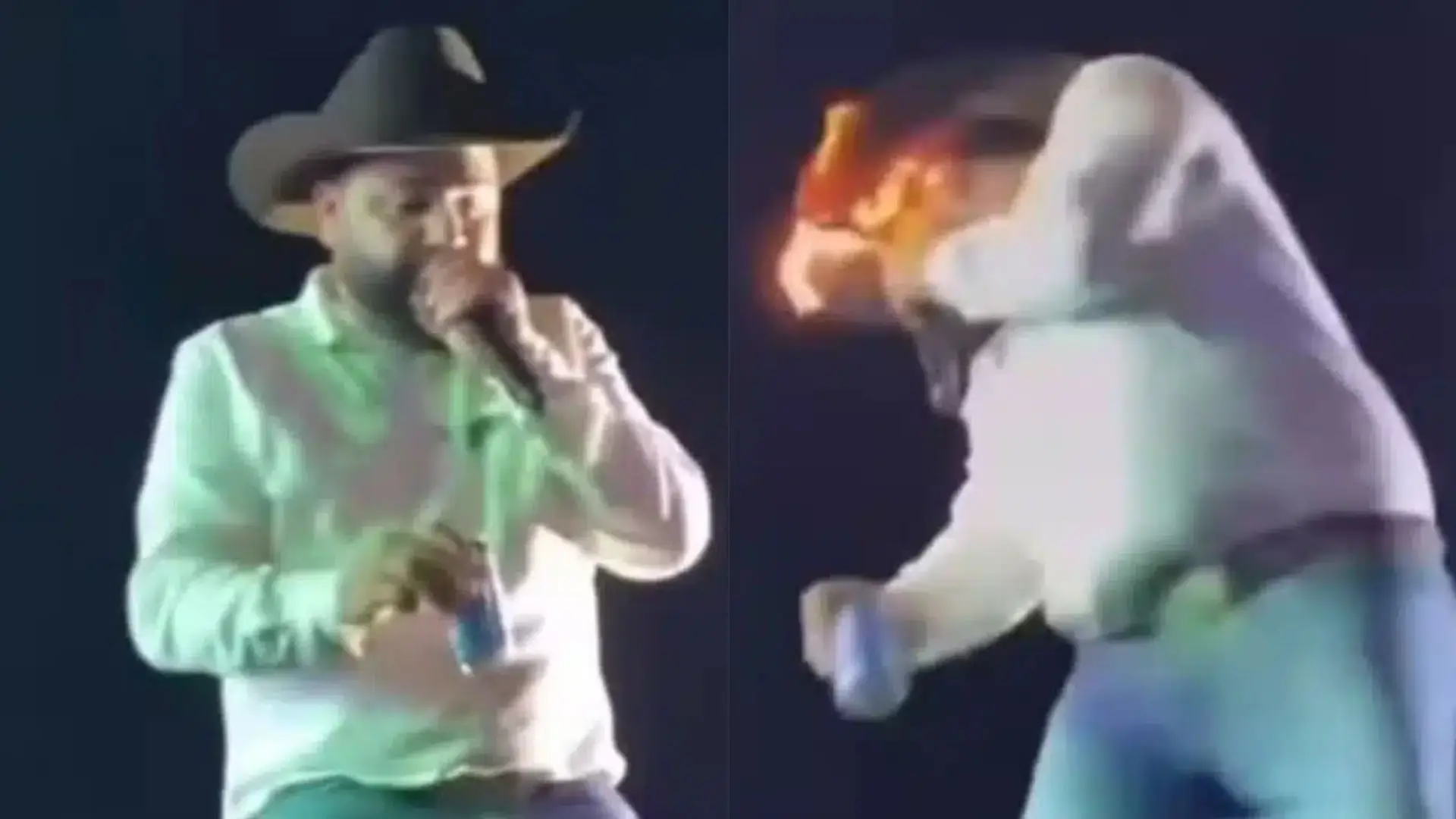 Imagens fortes: Cantor de dupla sertaneja sofre acidente e rosto pega fogo