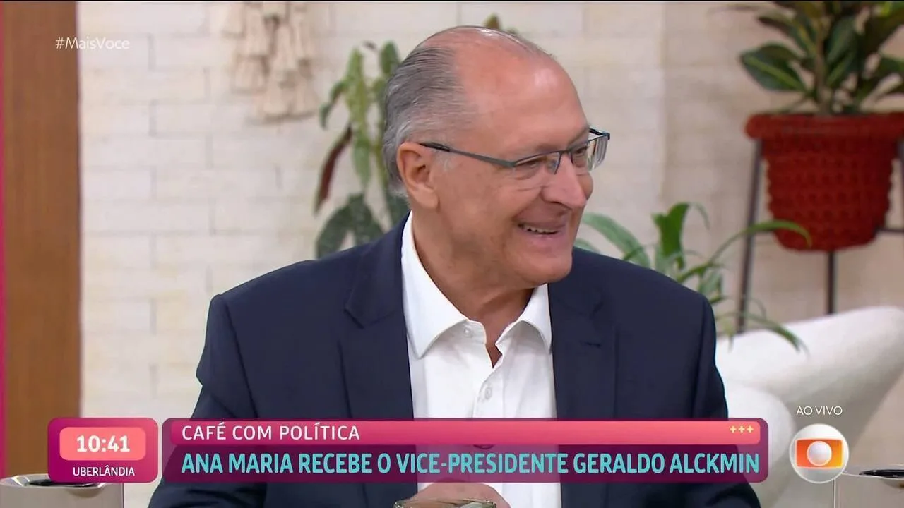 Aparição de Geraldo Alckmin no ‘Mais Você’ chama atenção por detalhe curioso