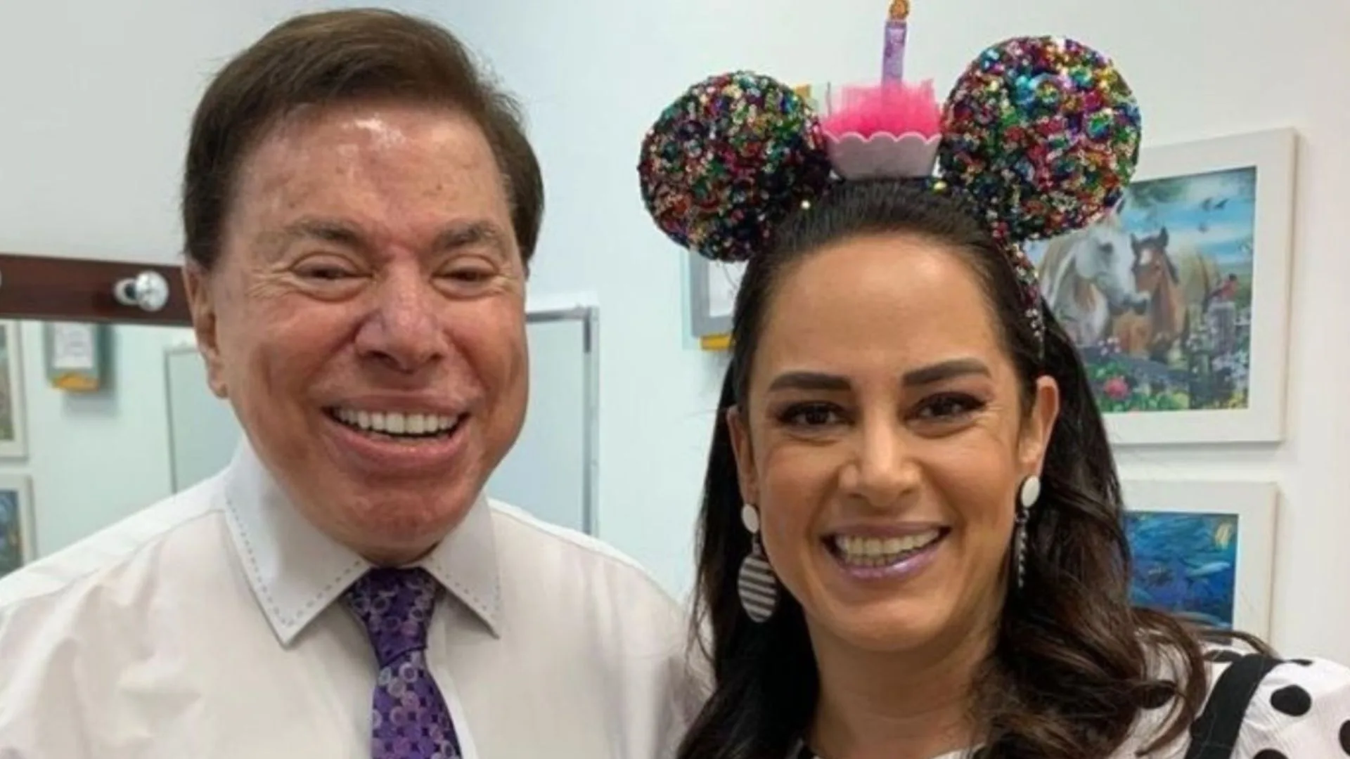 Silvia Abravanel se emociona no primeiro Dia dos Pais sem Silvio Santos