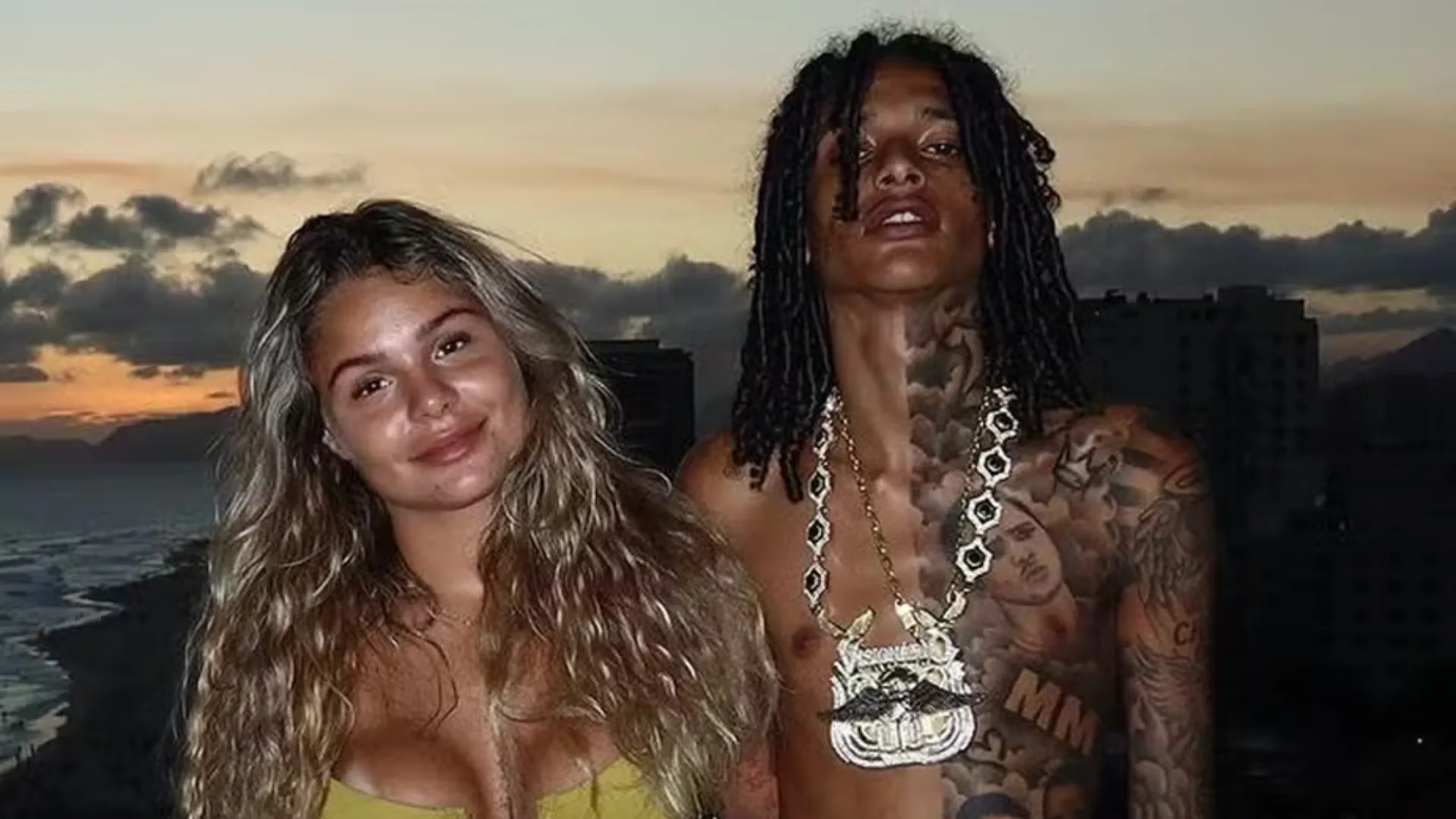 Oruam surpreende a noiva com um Fusca e reação dela viraliza