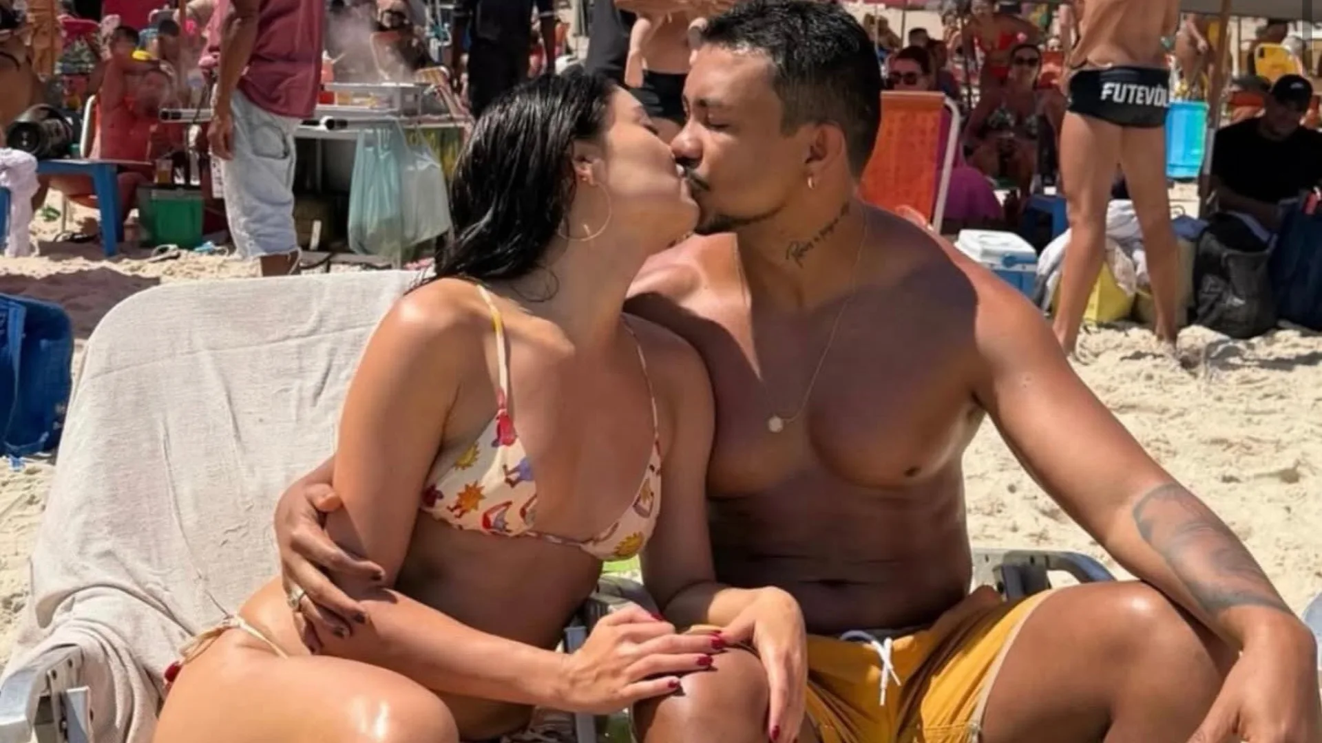 Xamã e Sophie Charlotte aproveitam feriado juntinhos