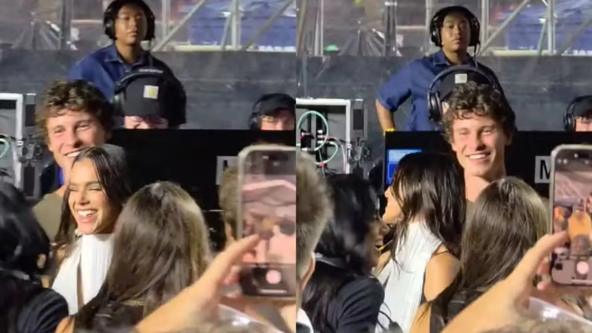 Bruna Marquezine e Shawn Mendes curtem juntos show em SP