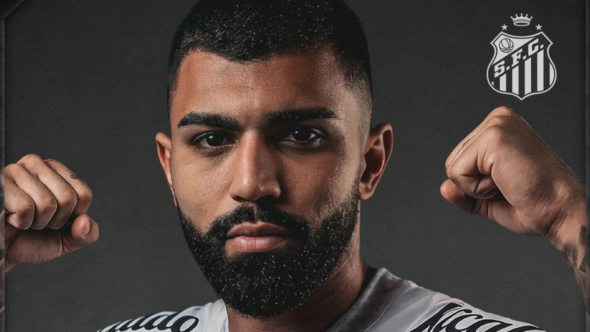 Gabigol treina no CT do Santos após acordo com o Cruzeiro