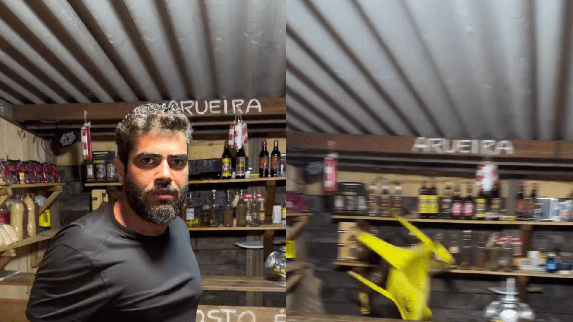 Imagens de Henrique, da dupla com Juliano, quebrando bebidas em um bar repercutem na web