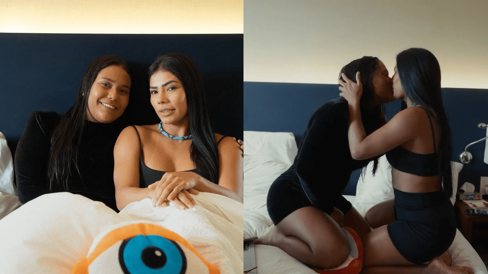 Marciele e Chaiany se beijam em primeiro encontro após BBB 26: “Oi, amor”