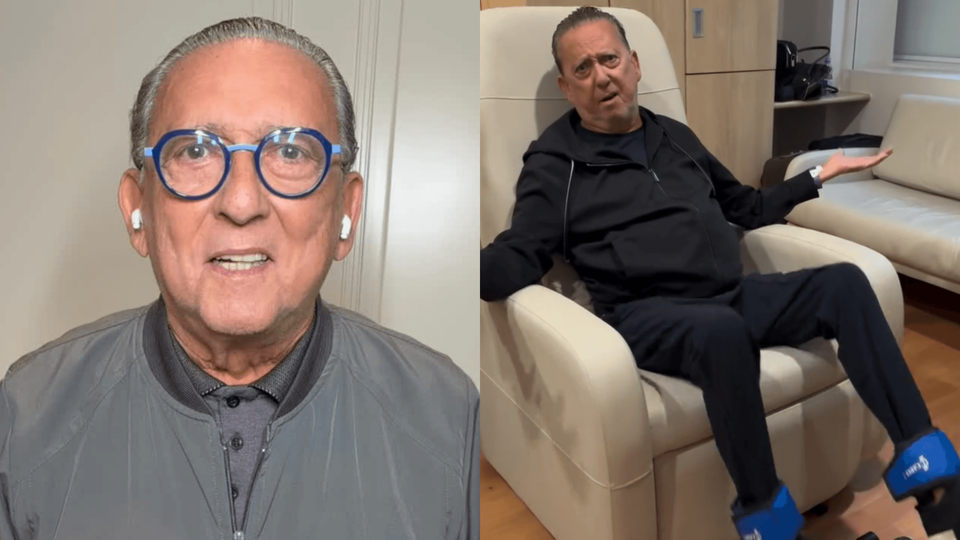Galvão Bueno atualiza estado de saúde antes de cirurgia: “Vai ficar tudo bacana”
