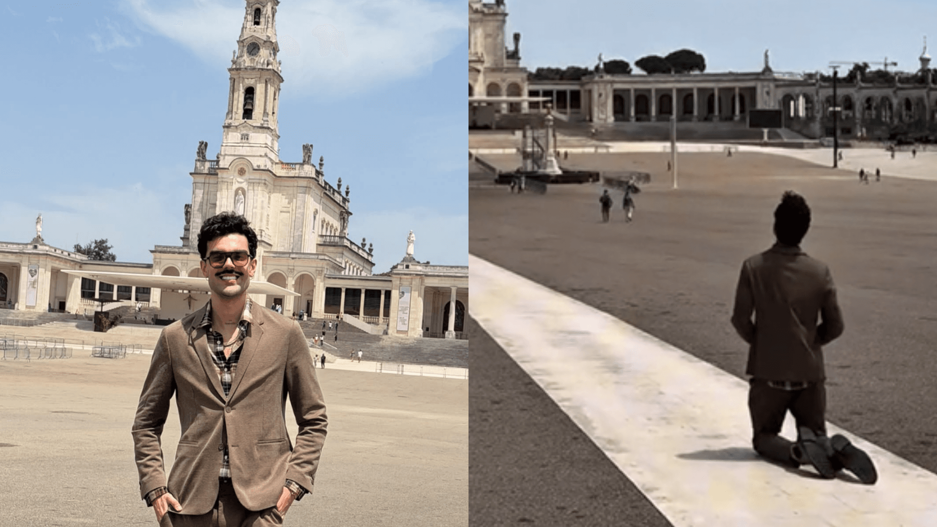 Luan Pereira cumpre promessa no Santuário de Fátima, em Portugal: “Não é sorte, é Deus”