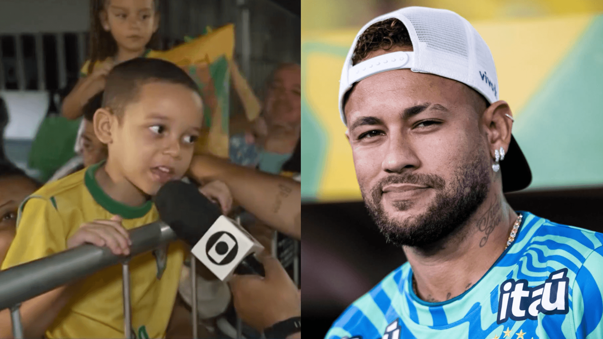 Menino surpreende repórter ao vivo com comentário sobre Neymar