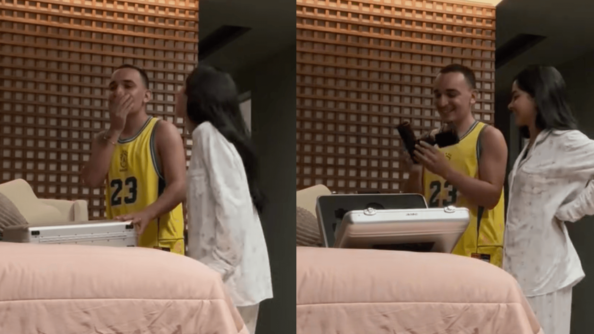 Ary Mirelle surpreende João Gomes com microfone dos sonhos