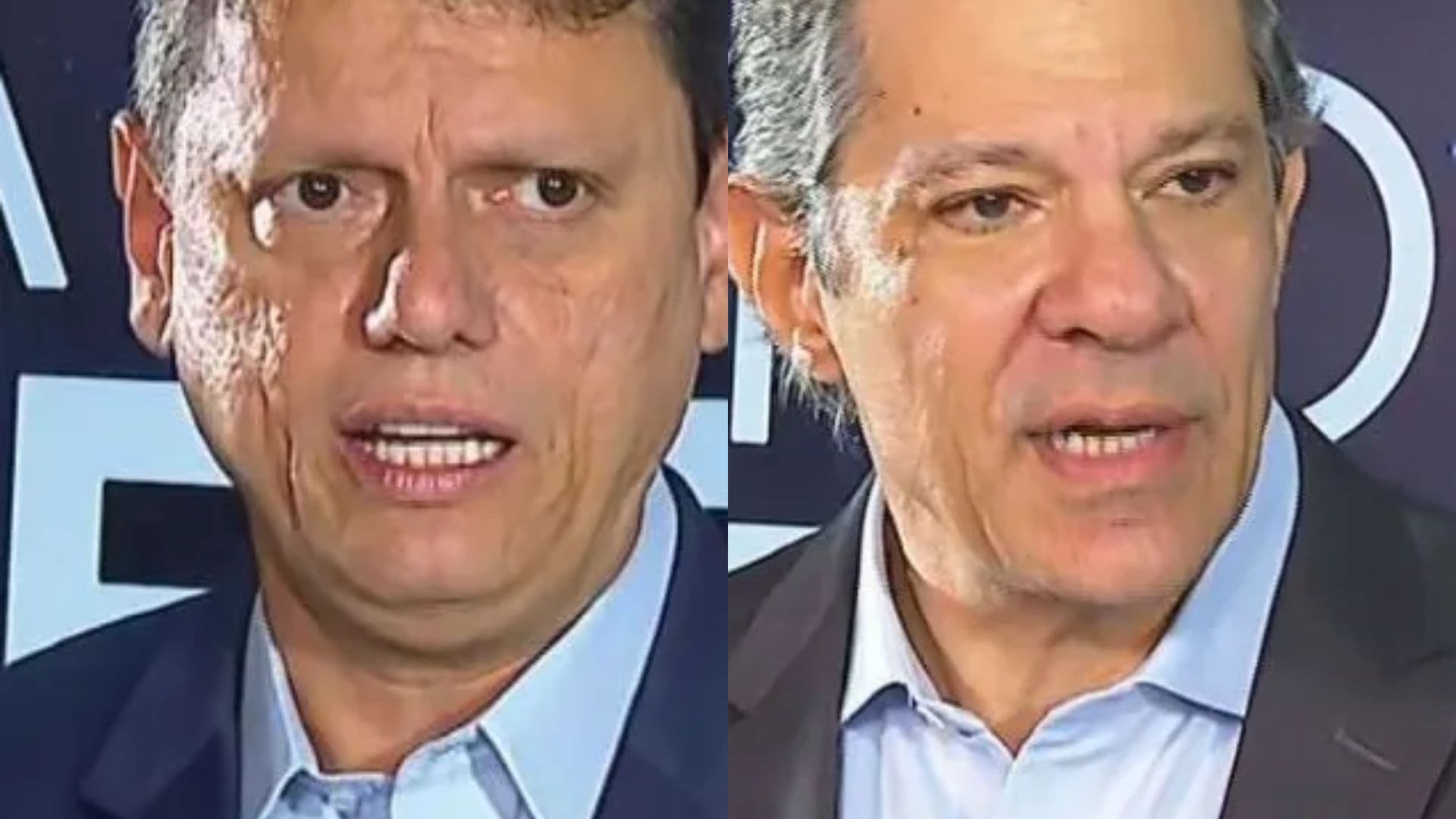 Primeiro debate ao governo de SP é marcado por alfinetadas entre Haddad e Tarcísio