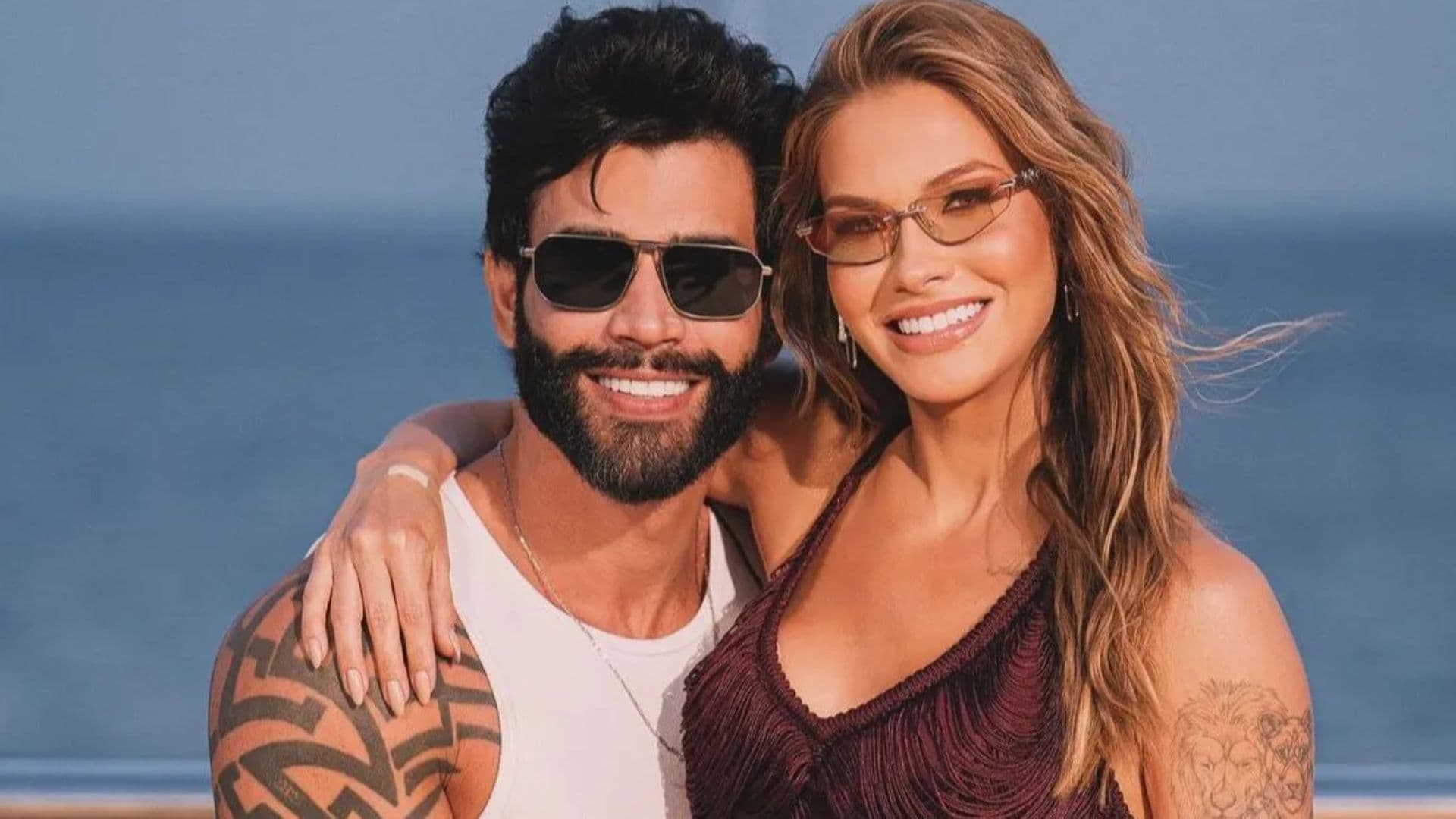 Gusttavo Lima e Andressa Suita vivem tensão com cavalos: “Começaram a pular”