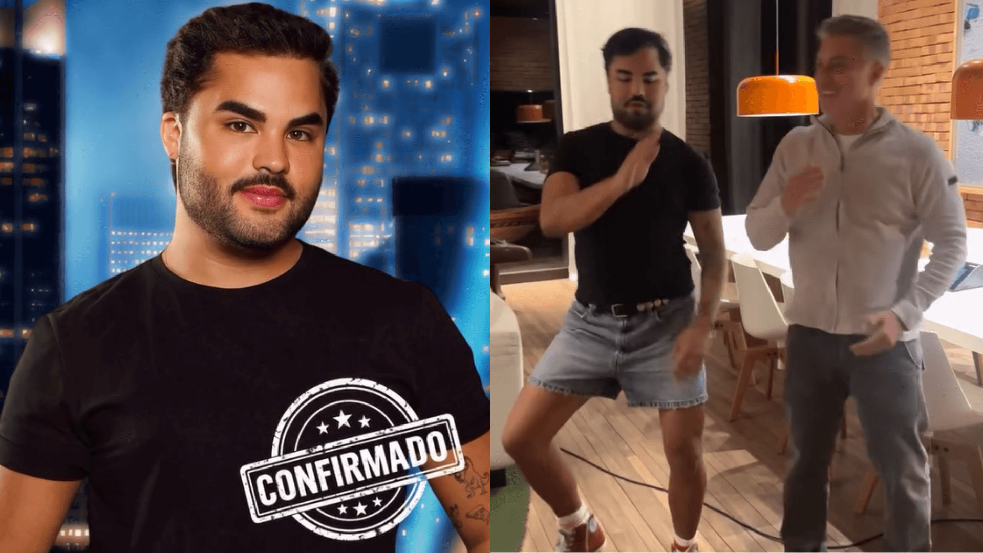 Lucas Guedez é confirmado na “Dança dos Famosos” e ensina “Passinho do Jamal” a Luciano Huck