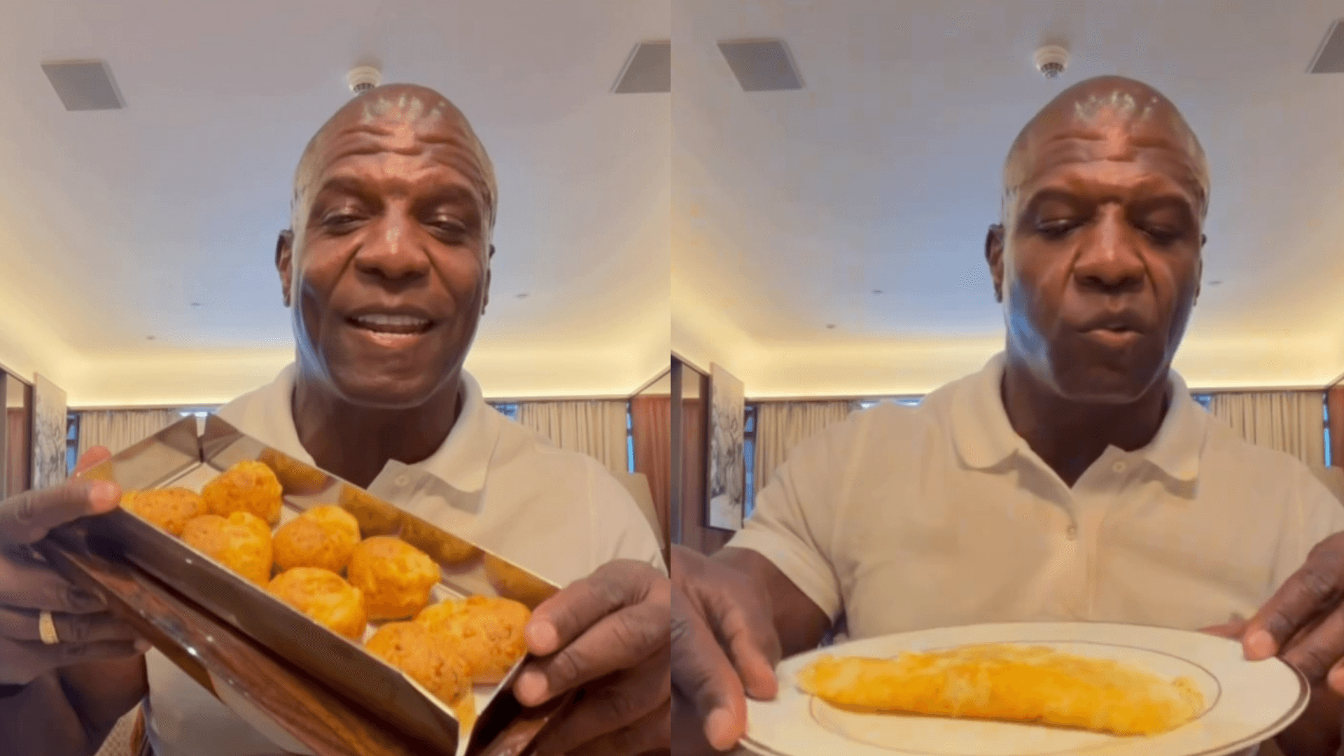Terry Crews mostra suas comidas brasileiras favoritas e se declara ao Brasil: “Eu amo vocês”