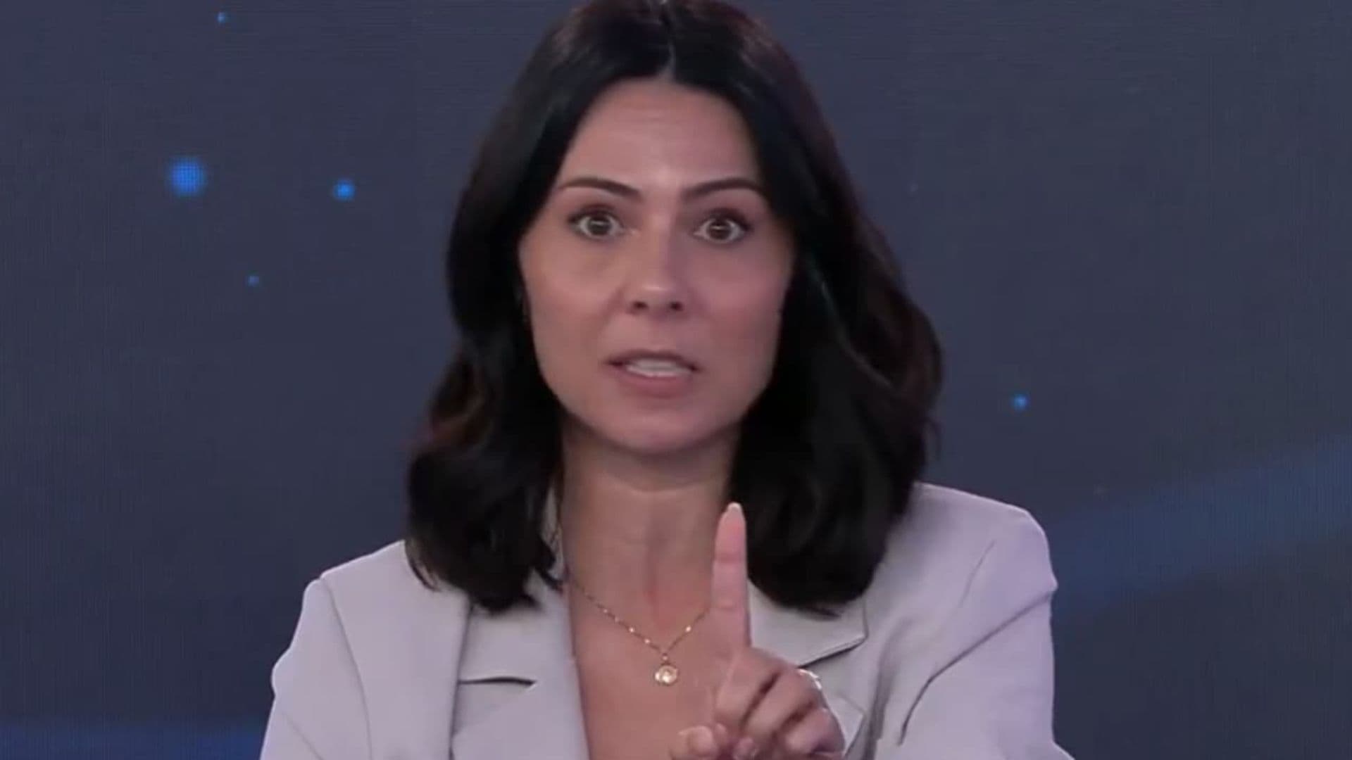 Apresentadora da Band se indigna com ausência de candidatos em debate: “Desrespeitada”