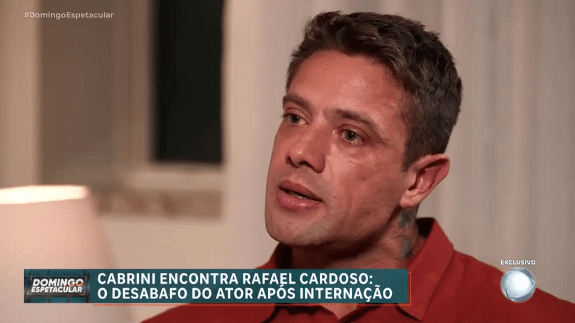 Rafael Cardoso fala pela 1ª vez após deixar reabilitação: “Não me reconhecia”