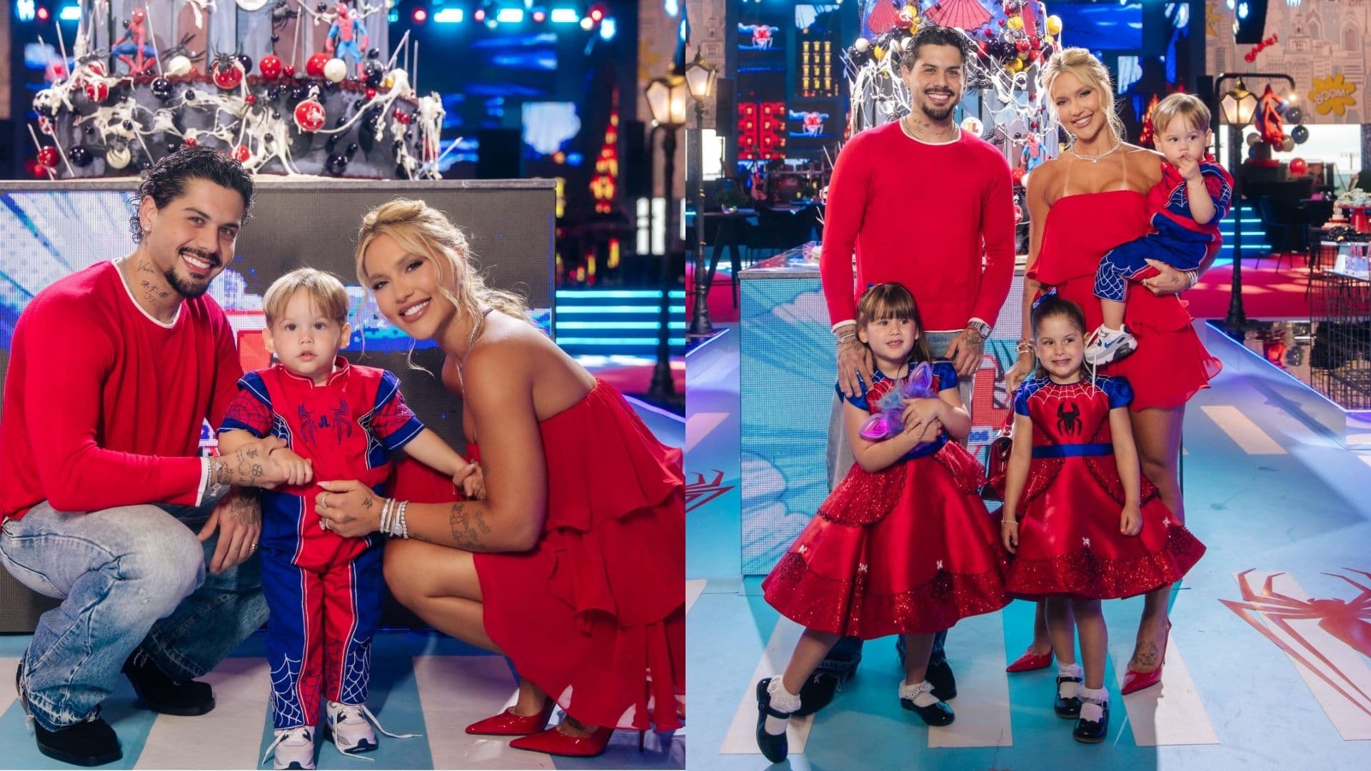 Virginia e Zé Felipe se reúnem para festa de 2 anos de José Leonardo em Goiânia