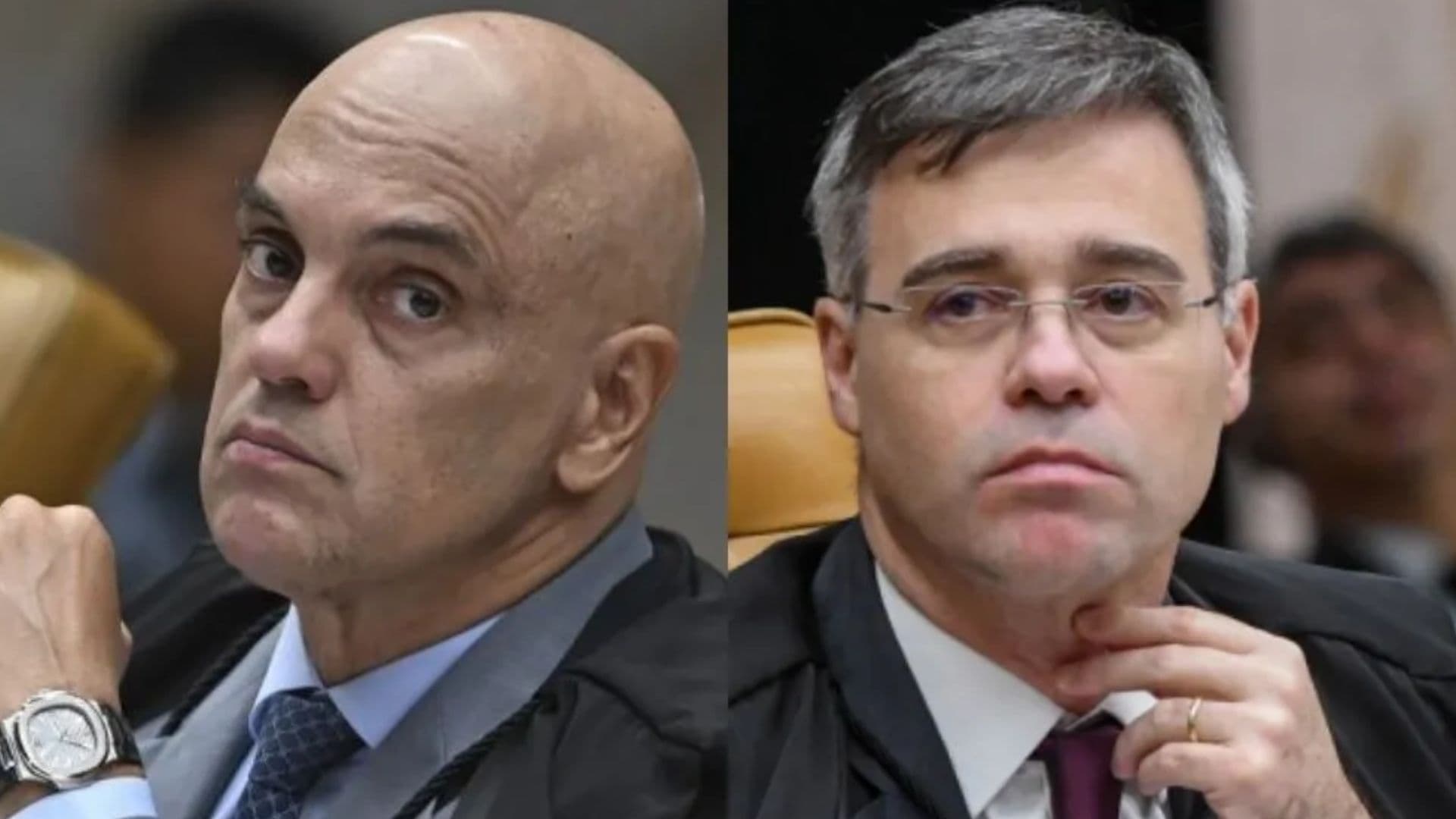 Alexandre de Moraes e André Mendonça batem boca durante julgamento no STF