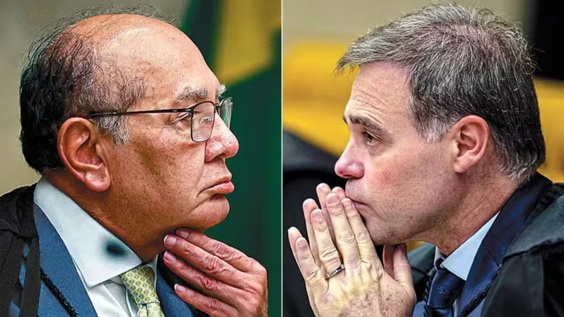 Gilmar Mendes e André Mendonça discutem em sessão no STF: “Abaixa o dedo agora”