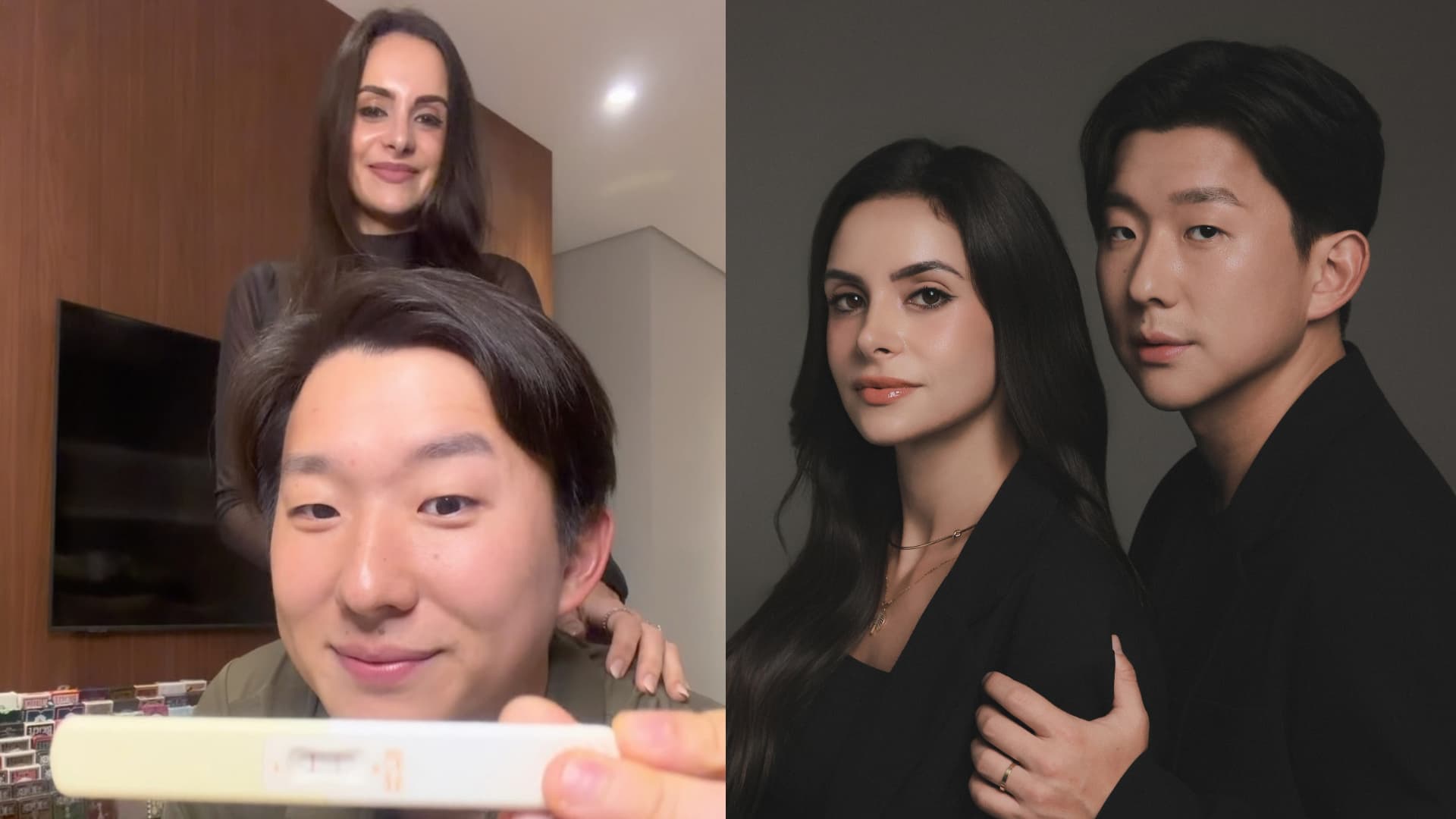Pyong Lee anuncia gravidez da esposa Natália Nasser: “Nossa família vai crescer”