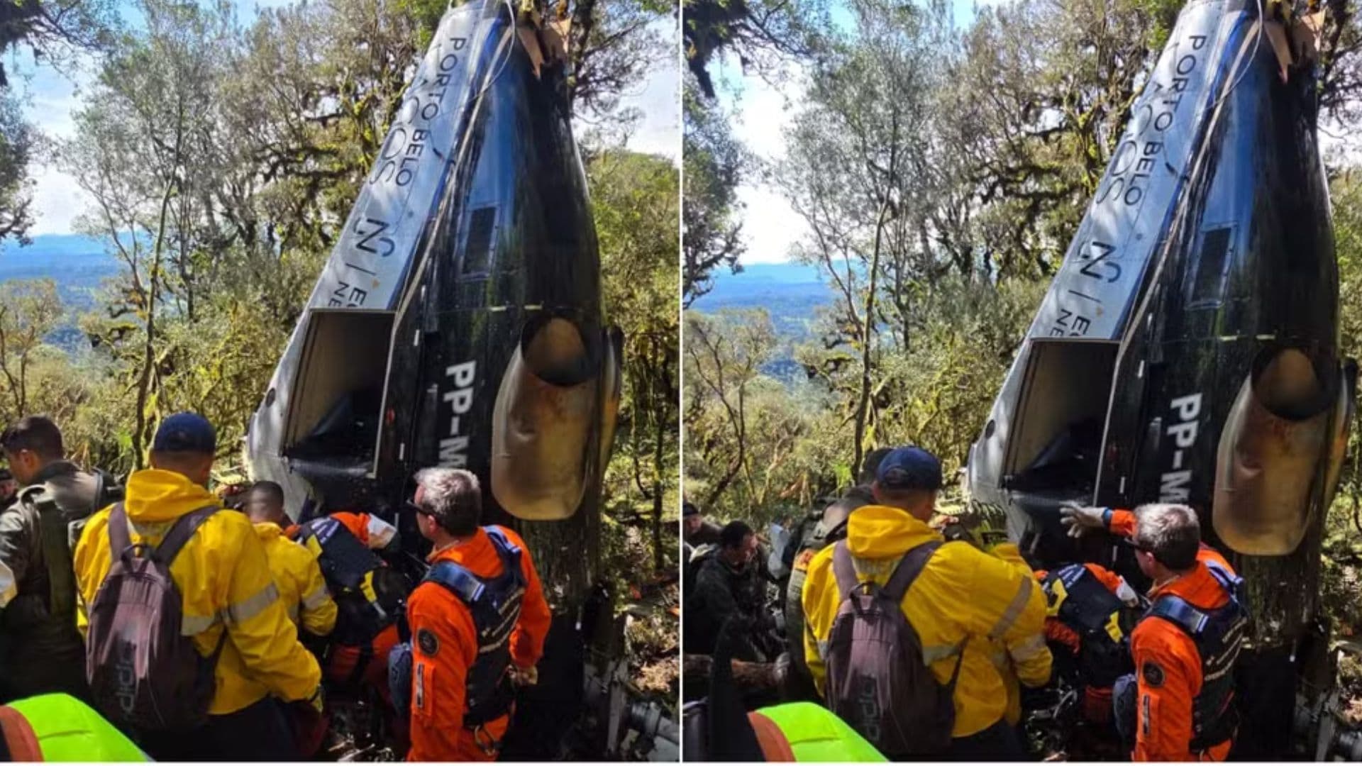 FAB estima que helicóptero com cantor Rick e outros 4 passageiros caiu um minuto após emitir o último sinal