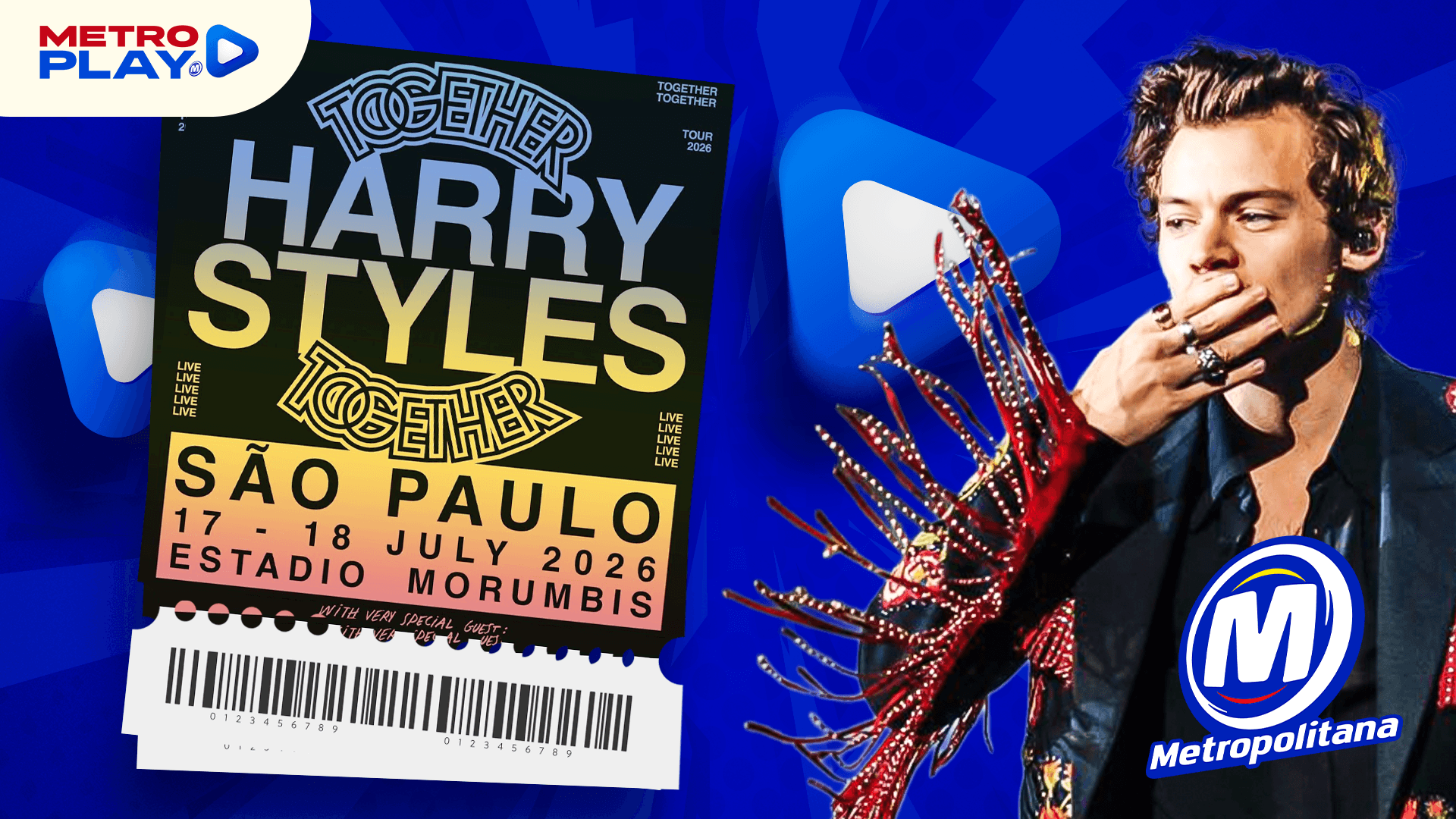 A METROPOLITANA TEM MUUUITOS INGRESSOS PARA SHOW DO HARRY STYLES NO MORUMBIS! 🤩